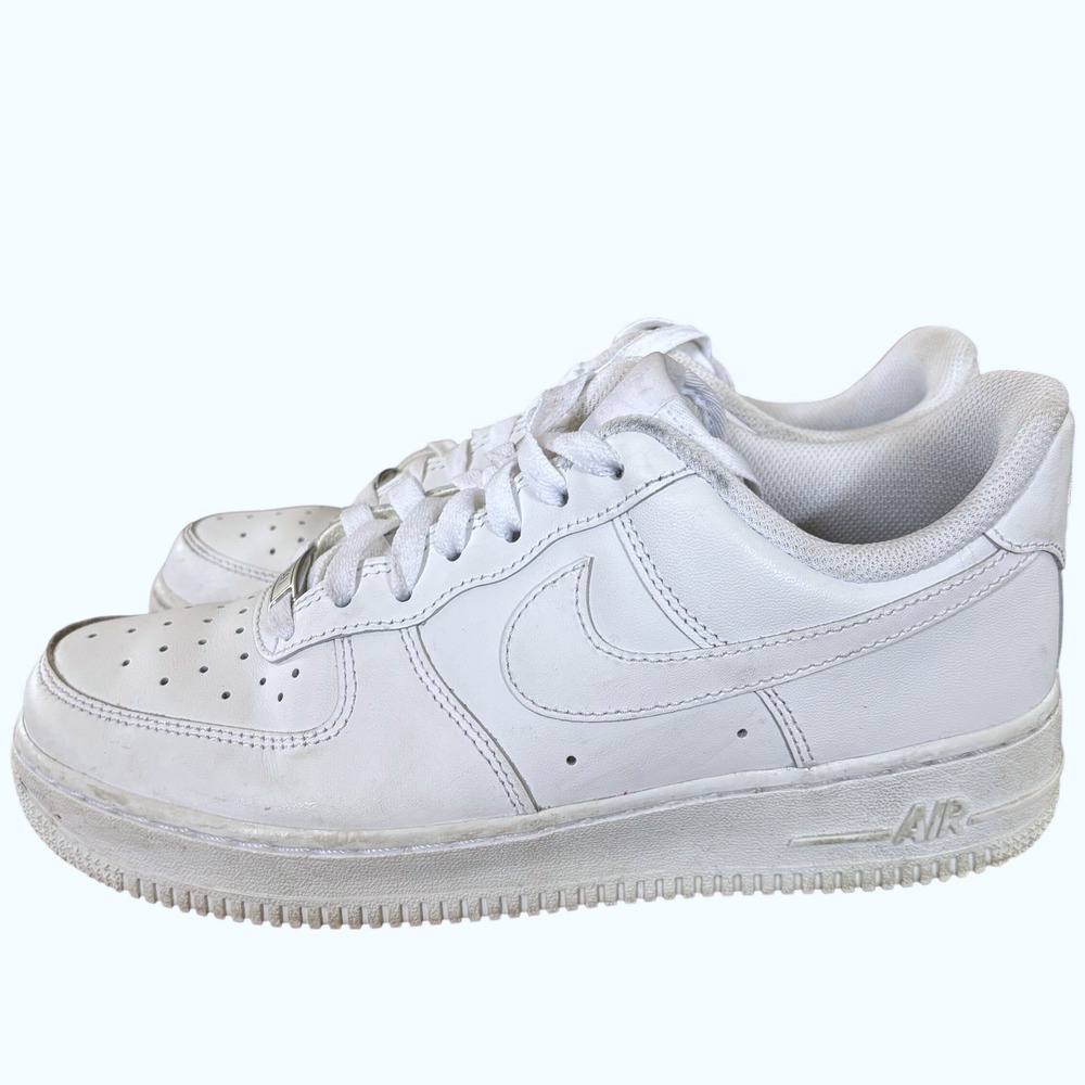 Nike Air Force 1 Low '07 Women's Sz 8 Triple White 315115-112 - Picture 2 of 8